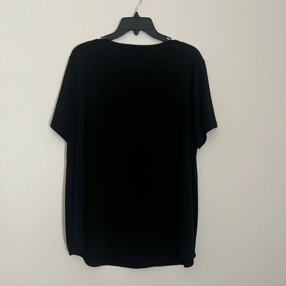 Michael Kors Cute Black Short‎ Sleeve Tee, Size XL